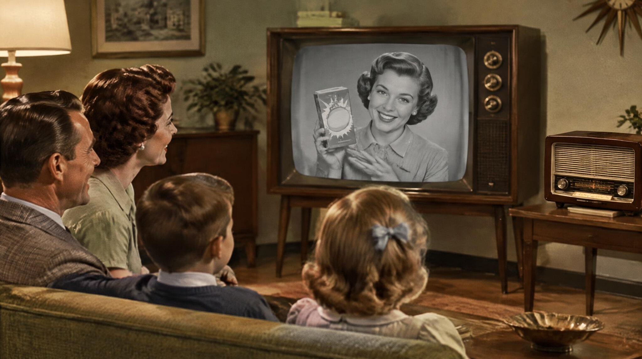 retro television commercial
