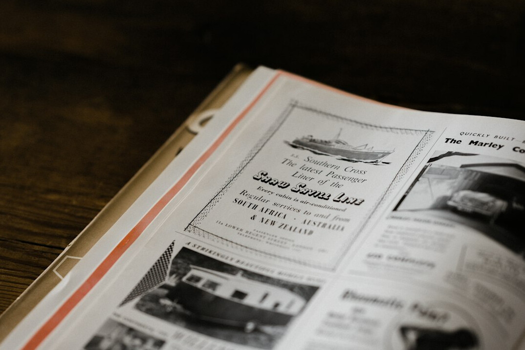 old magazine ad