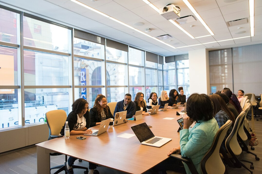modern marketing meeting